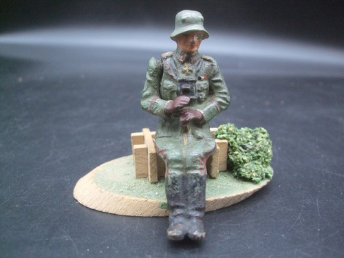 Lineol soldat sitzfigur - ,