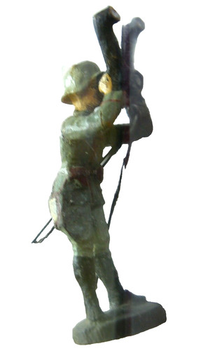 Massefigur soldat offizier - soldat,,